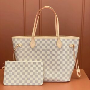 louis vuitton neverfull damier azur